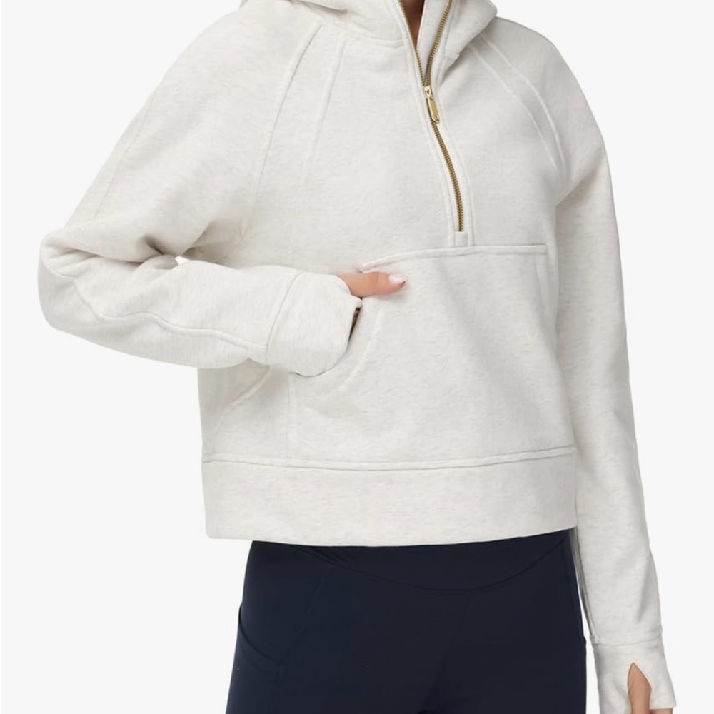 Cozy grey Half-Zip Hoodie
